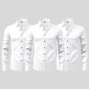 COMPRE 1 LEVE 3 - CAMISA SOCIAL MASCULINA - À PROVA D'AGUA , ÓLEO E MANCHAS