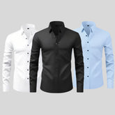 COMPRE 1 LEVE 3 - CAMISA SOCIAL MASCULINA - À PROVA D'AGUA , ÓLEO E MANCHAS